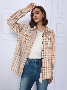 Plaid Button-Up Shirt